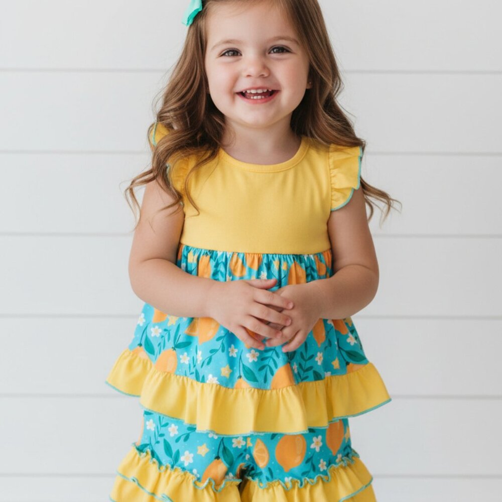 Lemonade Boutique Short Set, girl, kids